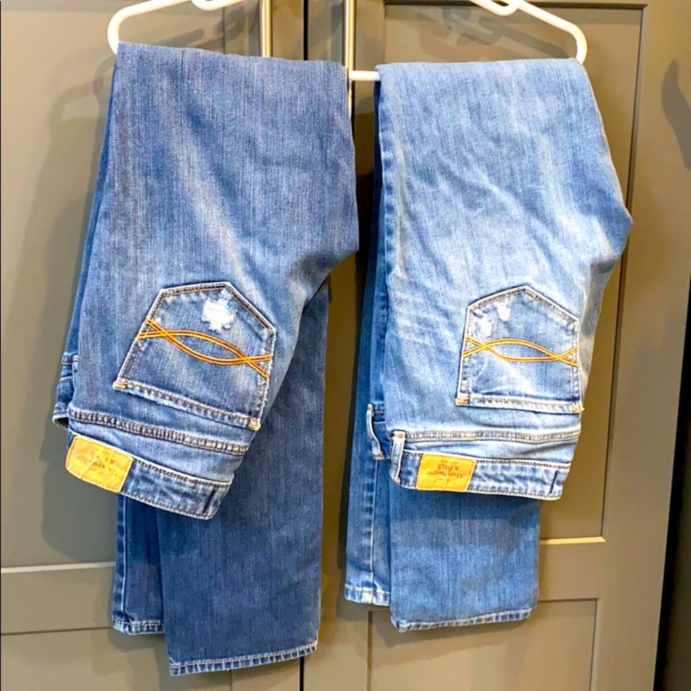 A&F distressed skinny jeans (2 Pairs!)